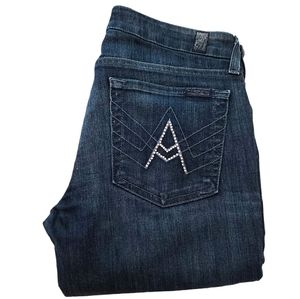 7 For All Mankind Jeans A Pocket Boot Cut Size 27